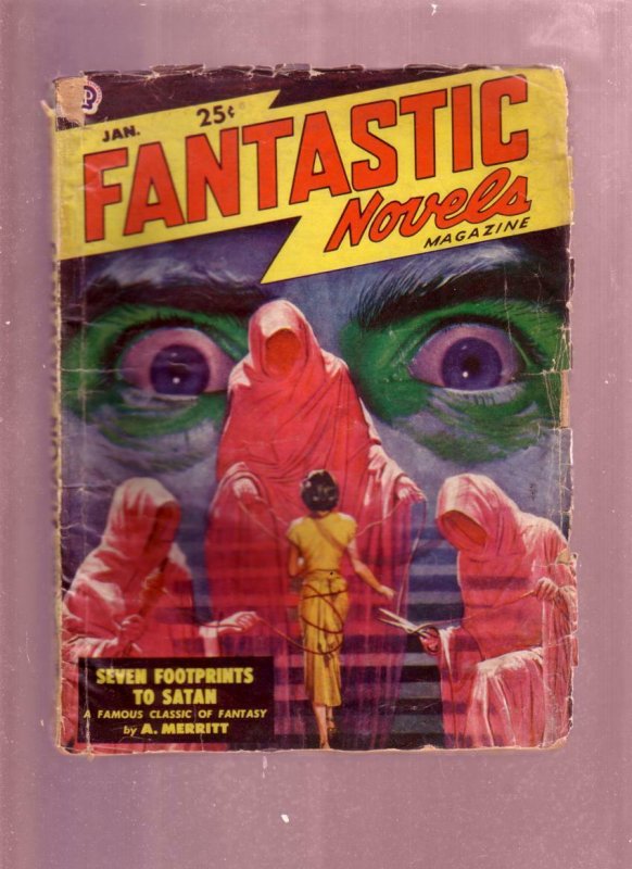 FANTASTIC NOVELS JAN 1949-A MERRITT HORROR SCI FI PULP G