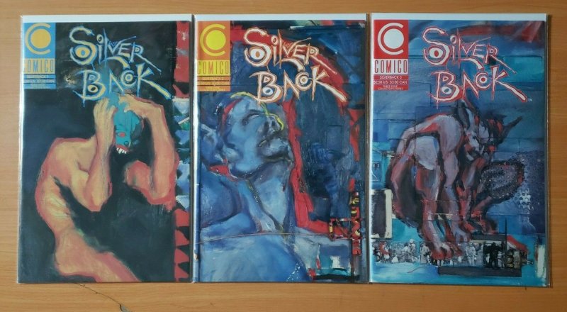 Silver Back 1-3 Complete Set Run! ~ NEAR MINT NM ~ 1989 Comico Comics Gendel