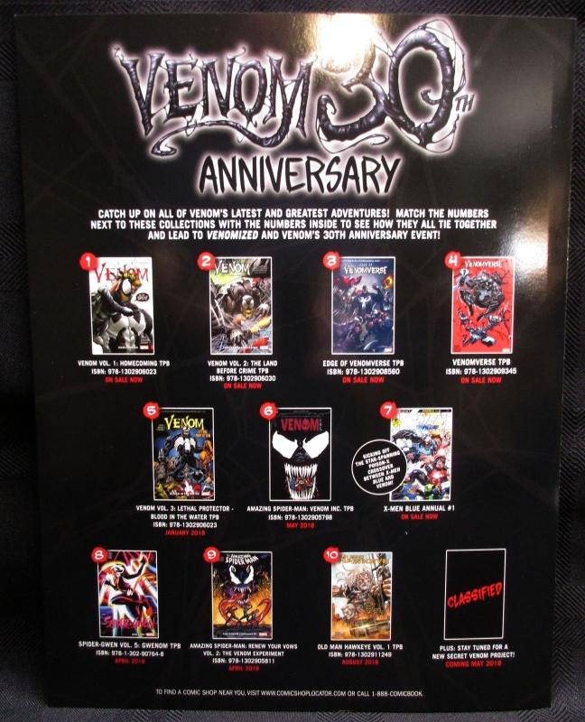 Venomized #1 30th Anniversary Web of Venom Fold Out Promo Poster Board - New!