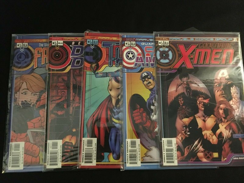 Five MARVELS COMICS First Issues, X-Men, Captain America, Thor VFNM Condition