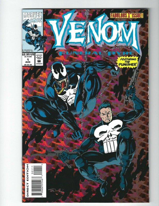 VENOM FUNERAL PYRE #1. 2 COPYS  Venom vs Punisher Prismatic Cover ~ NM comic