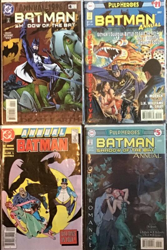 BATMAN DC ANNUALS 2 BATMAN #11,21 2 SHADOW OF THE BAT #4,5 NM 4 BOOK LOT