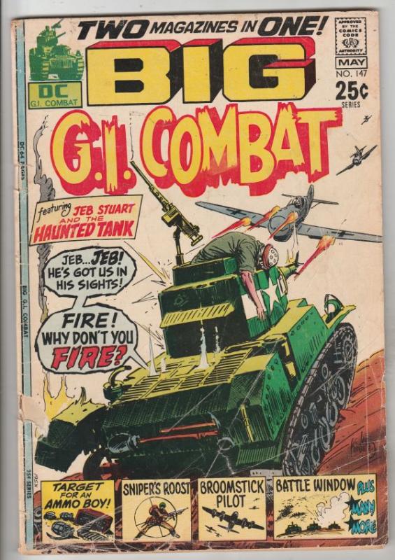 G.I. Combat #147 (May-71) GD/VG Affordable-Grade The Haunted Tank