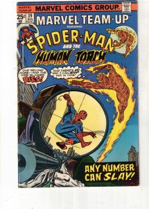 Marvel Team-Up #39 (1975) PRICE DROP! Spider-Man & Torch vs The Big Man! FN/VF!
