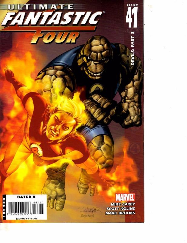 Lot Of 5 Ultimate Fantastic Four Marvel Comic Books #41 42 43 44 45 Thor   BF3