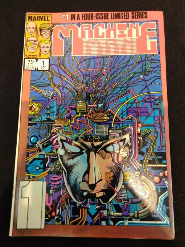 Machine Man #1 of 4 MARVEL 1984 LIMITED SERIES 1ST APPEARANCE OF ARNO STARK