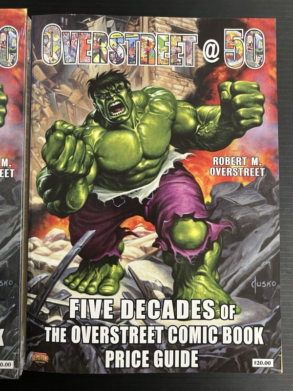 Overstreet @50 Five Decades Comic Book Price Guide Vol. #50 HC + TPB (SET of 2)