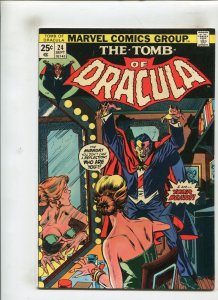 TOMB OF DRACULA #24 (8.0) A MOURNING FOR THE DEAD!! 1974
