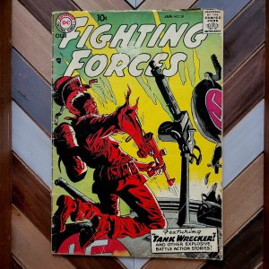 OUR FIGHTING FORCES #29 G/VG (DC 1958) Tank Wrecker! Kubert & Infantino