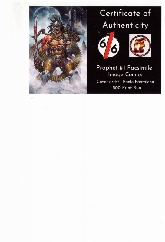 Prophet #1 Facsimile Edition Cover K (1993)