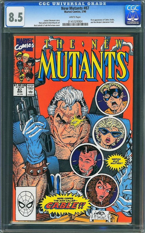 New Mutants #87 (Marvel, 1990) CGC 8.5