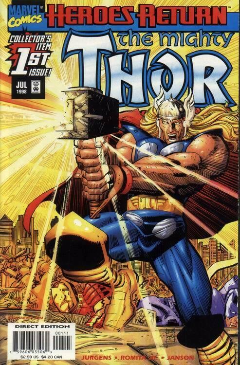 THOR (1998 MARVEL) #1 NM- AGSNRF