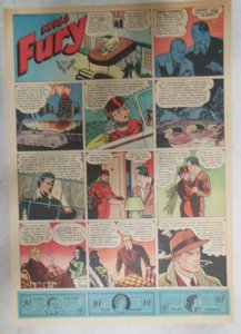 Miss Fury Sunday by Tarpe Mills from 3/15/1942 Size: 11 x 15  Very Rare Year #2