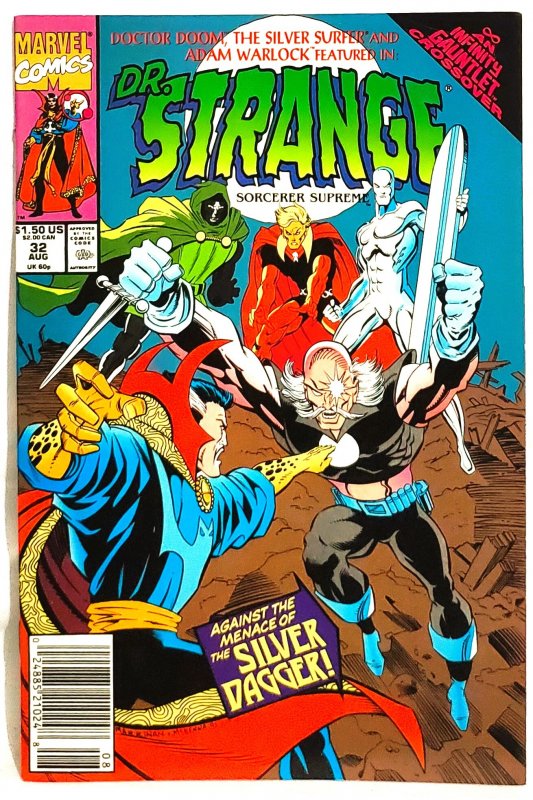 DOCTOR STRANGE Sorcerer Supreme #32 Infinity Gauntlet Crossover (Marvel 1991)