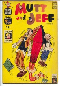 Mutt & Jeff  #128 1962-Harvey-Richie Rich-Casper-fireworks cover-G/VG