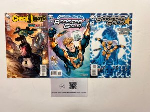 3 DC Comics Booster Gold # 0 17 + Checkmate # 14 Batman Superman Robin 72 JS46