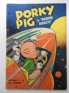 Four Color #322 (1951) Porky Pig in Roaring Rockets! Solid VG Condition!