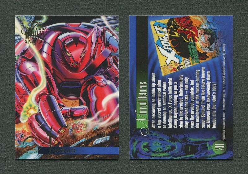 1995 Flair Marvel Annual Card #20 (Nimrod)  MINT