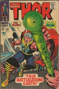 Thor #144 ORIGINAL Vintage 1967 Marvel Comics Battleground Earth