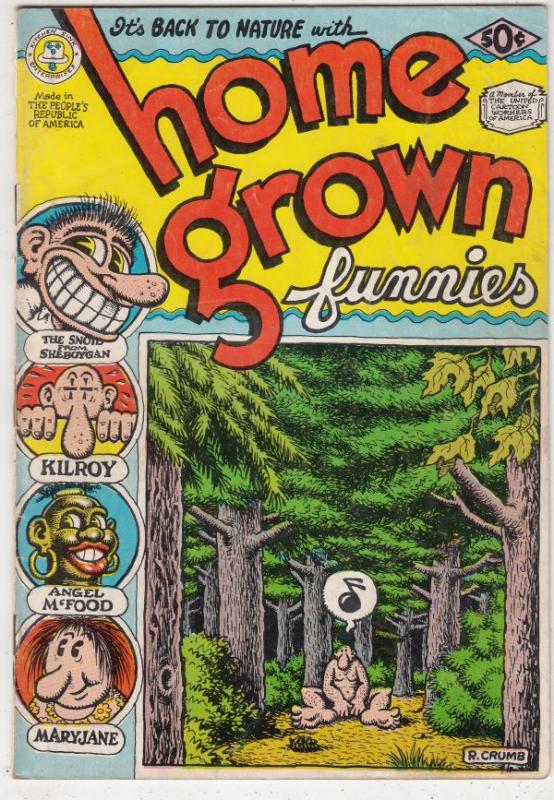 Home Grown Funnies #1 (Jan-71) FN High-Grade Whiteman, Big Foot, Mary Jane, A...