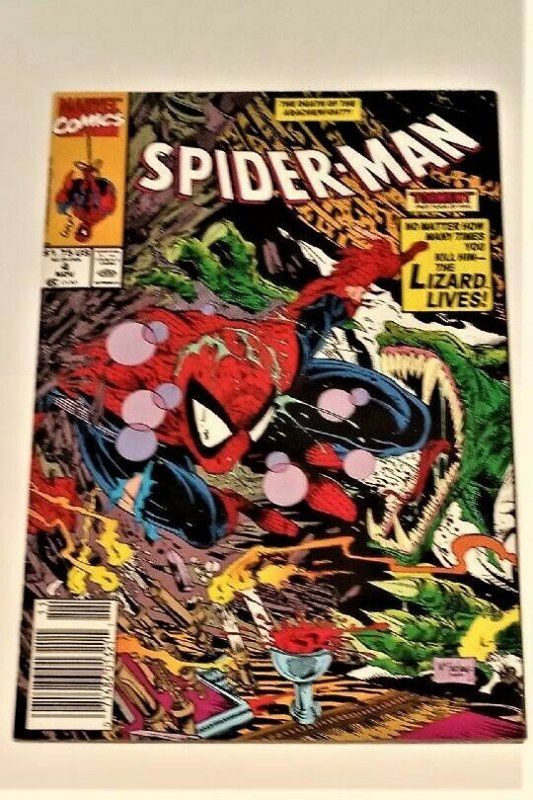 Spider-Man #4 Marvel Comics 1990 Todd McFarlane Art  RARE Newsstand Variant VF-