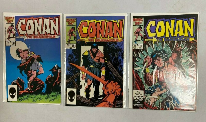 Conan Barbarian lot #163-186 Direct Marvel 19 different books 8.0 VF (1984-'86)