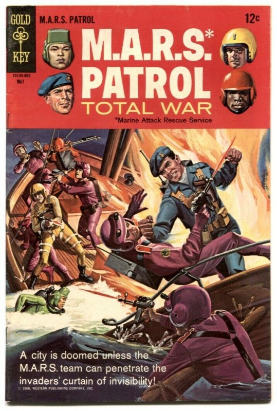 M.A.R.S. Patrol Total War #5 1968 -GOLD KEY FN/VF