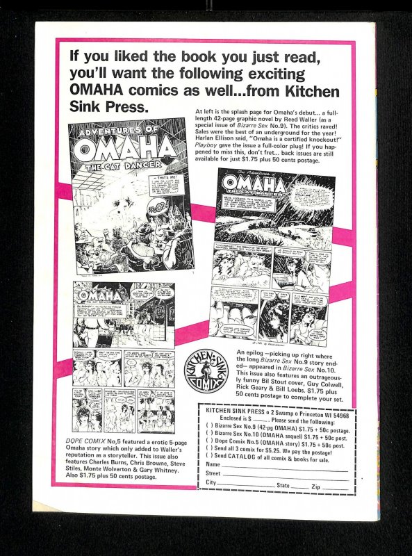 Omaha the Cat Dancer #1 FN- 5.5