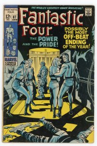 Fantastic Four #87 Stan Lee Jack Kirby Doctor Doom FN-