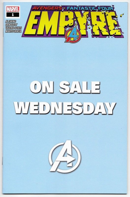 Empyre #1 Wednesday Variant | Unstamped | Avengers (Marvel, 2020) NM