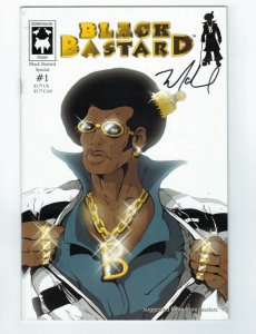 Black Bastard Special #1 FN signed by Matthew Mohammed - Blaxploitation comic 