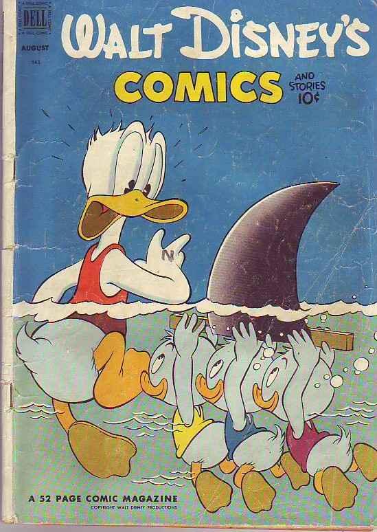 Comics and Stories, Walt Disney's #143 (Aug-52) GD/VG Affordable-Grade Donald...