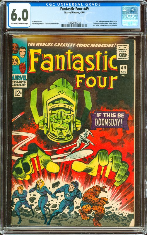 Fantastic Four #49 (1966) CGC Graded 6.0 - 1st Full Galactus!
