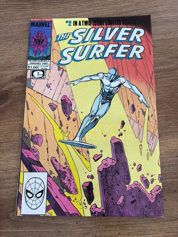Silver Surfer # 2 NM Marvel Comic Book 1988 Moebius 11 J439