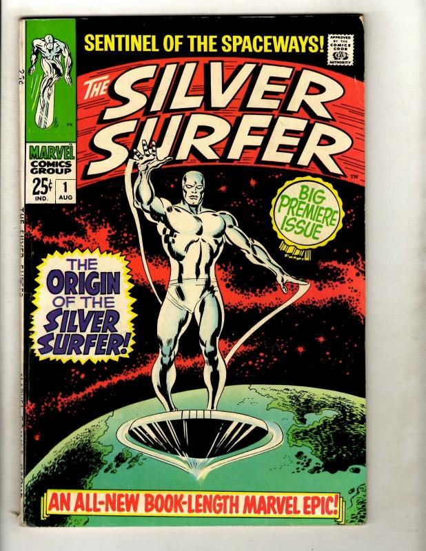 Silver Surfer # 1 FN- Marvel Comic Book Avengers Fantastic Four Galactus GK1