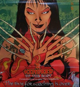 KINDRED OF THE EAST promo poster, 22x28 1998, White Wolf Comics, Masquerade 593