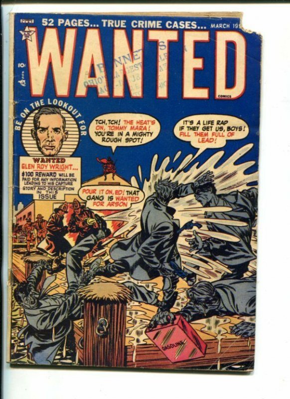 WANTED #35-1951-TOYTOWN--SOTI-FIREFIGHTERS-PRE-CODE CRIME-good