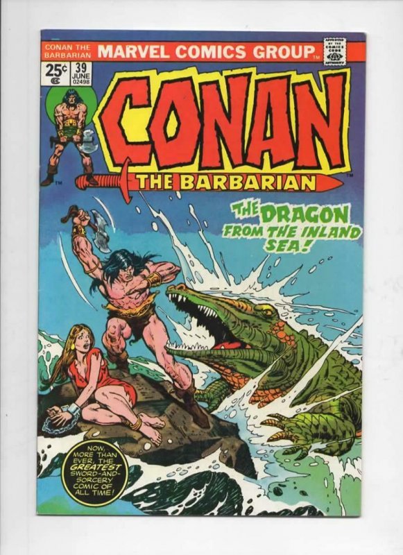 CONAN the BARBARIAN #39 VF, Buscema, Dragon, Howard, 1970 1974