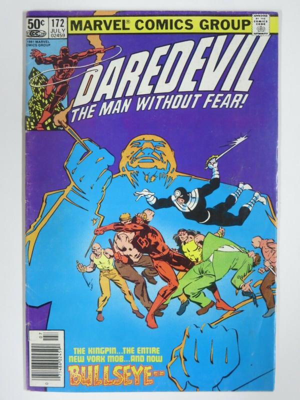 DAREDEVIL 172 July 1981 FINE- Kingpin! Bullseye!