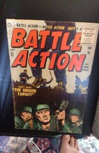 Battle Action #17 (1955) Hidden target! Golden-Age war!  mid-grade! VG/FN Wow!