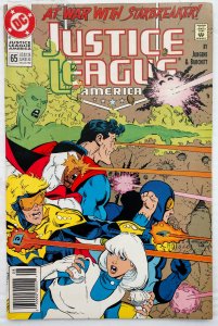 Justice League America #65 NEWSSTAND (VF/NM)(1992)
