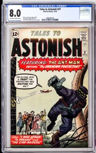Tales to Astonish #37 (1962) CGC Graded 8.0 - Feat. Ant Man!