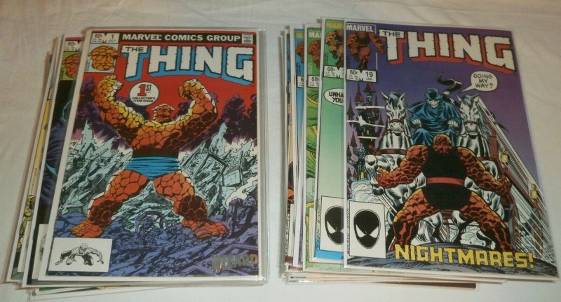 Thing V1 #1-36 (complete set) 1st Ms. Marvel #35 Fantastic Four comics lot of 36