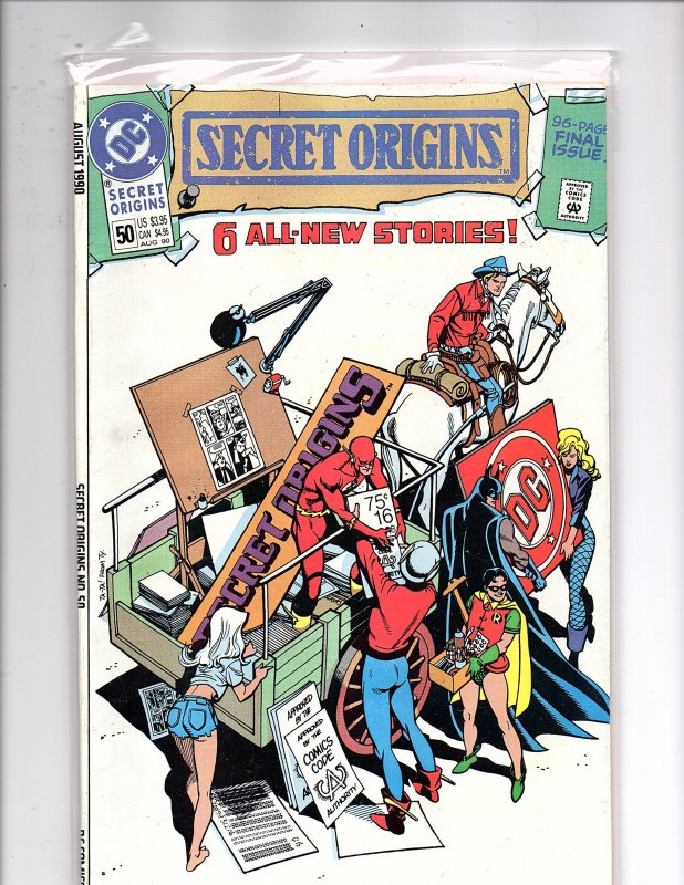 DC Comics (1986) Secret Origins #50 Final Issue Death of Original Black Canary
