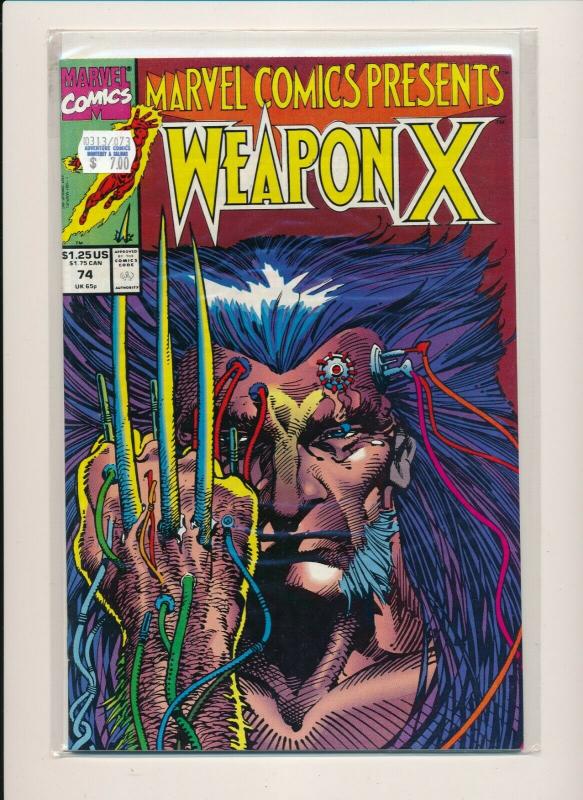 Marvel Comics WEAPON X #74 1991 FINE/VERY FINE (PF592) 