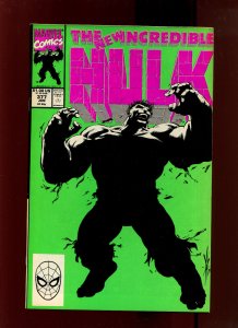 INCREDIBLE HULK #377 - DIRECT EDITION - PROFESSOR HULK (8.0 OB) 1991