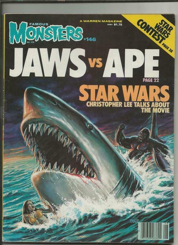 ORIGINAL Vintage August 1978 Famous Monsters Magazine 146 Jaws Star Wars