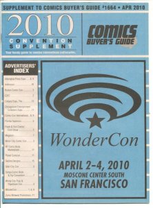 Comic Buyer's Guide Convention Supplement #1664-4/2010-info about cons all ov...