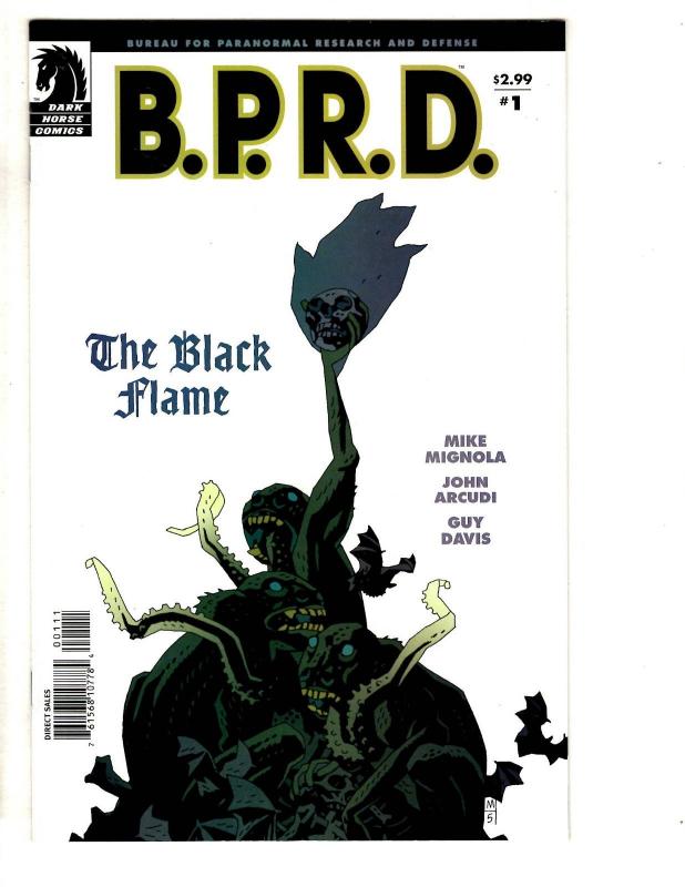 Lot Of 7 BPRD Dark Horse Comics Black Flame # 1 2 3 4 5 6 + Univ. Machine 1 CR28