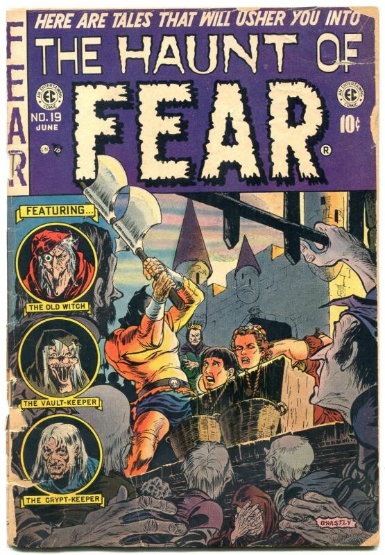 HAUNT OF FEAR #19 comic book 1953-EC-FOUL PLAY-DECAPITATION-SOTI good